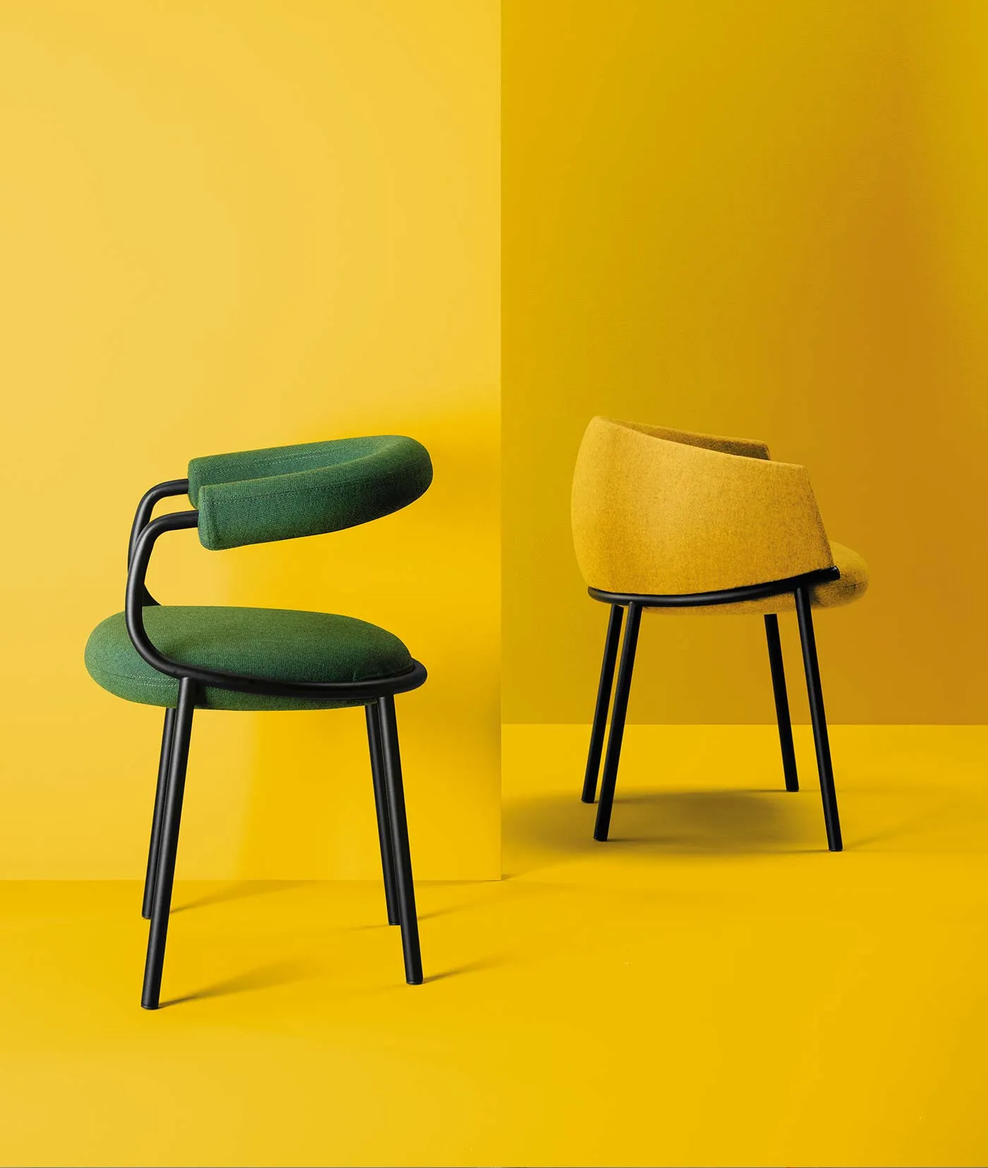 indoor upholstered armchair collection koala by s•cab