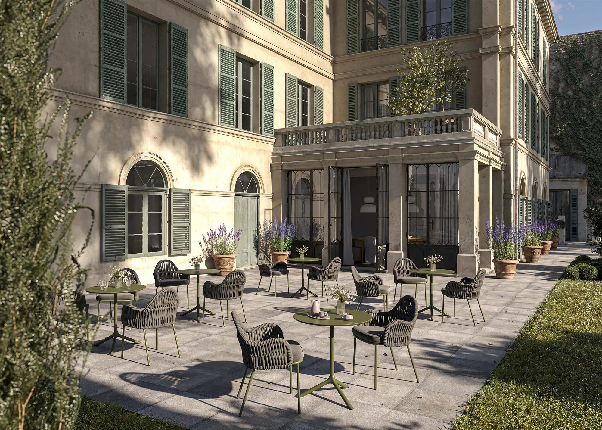 outdoor seating collection by S•CAB